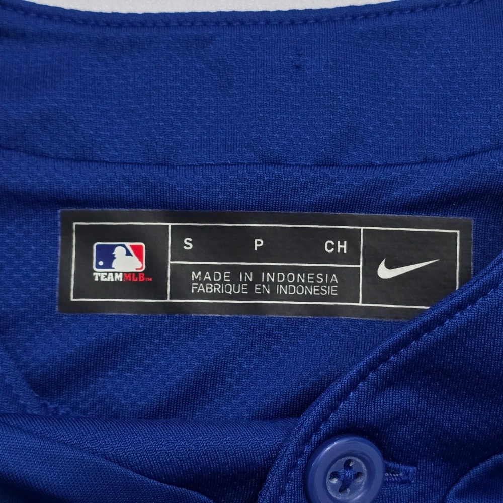 Nike Chicago Cubs MLB Batting Practice Jersey Mens Small Blue Short Sleeve #24 - Picture 3 of 11
